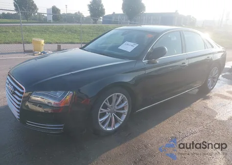 2012 Audi A8 Quattro из США, поврежденный, VIN WAUAVAFD4CN001596